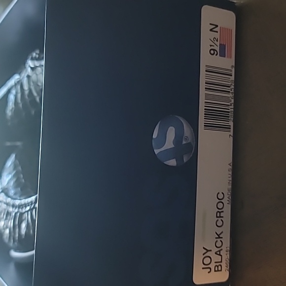 SAS Joy Black croc size 9.5 n - Picture 3 of 5